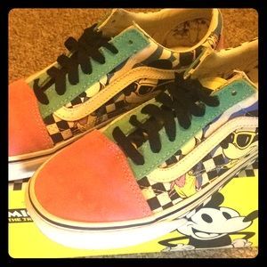 Size 7.5 Disney Mickey Mouse Vans